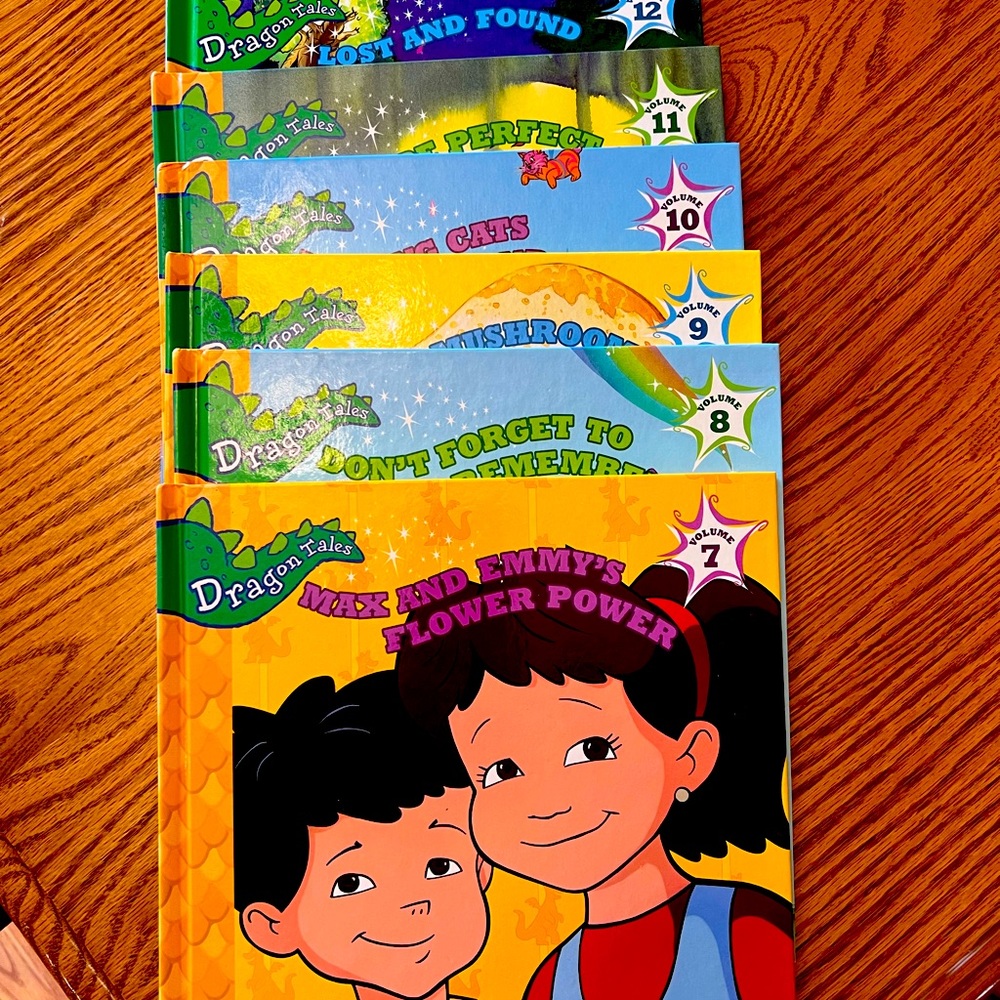 DRAGON TALES BOOKS volumes 7 through 12 , great condition